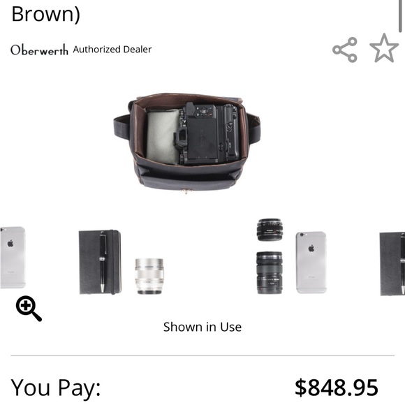 Brown Leather Men's Bag - Picture 7 of 8